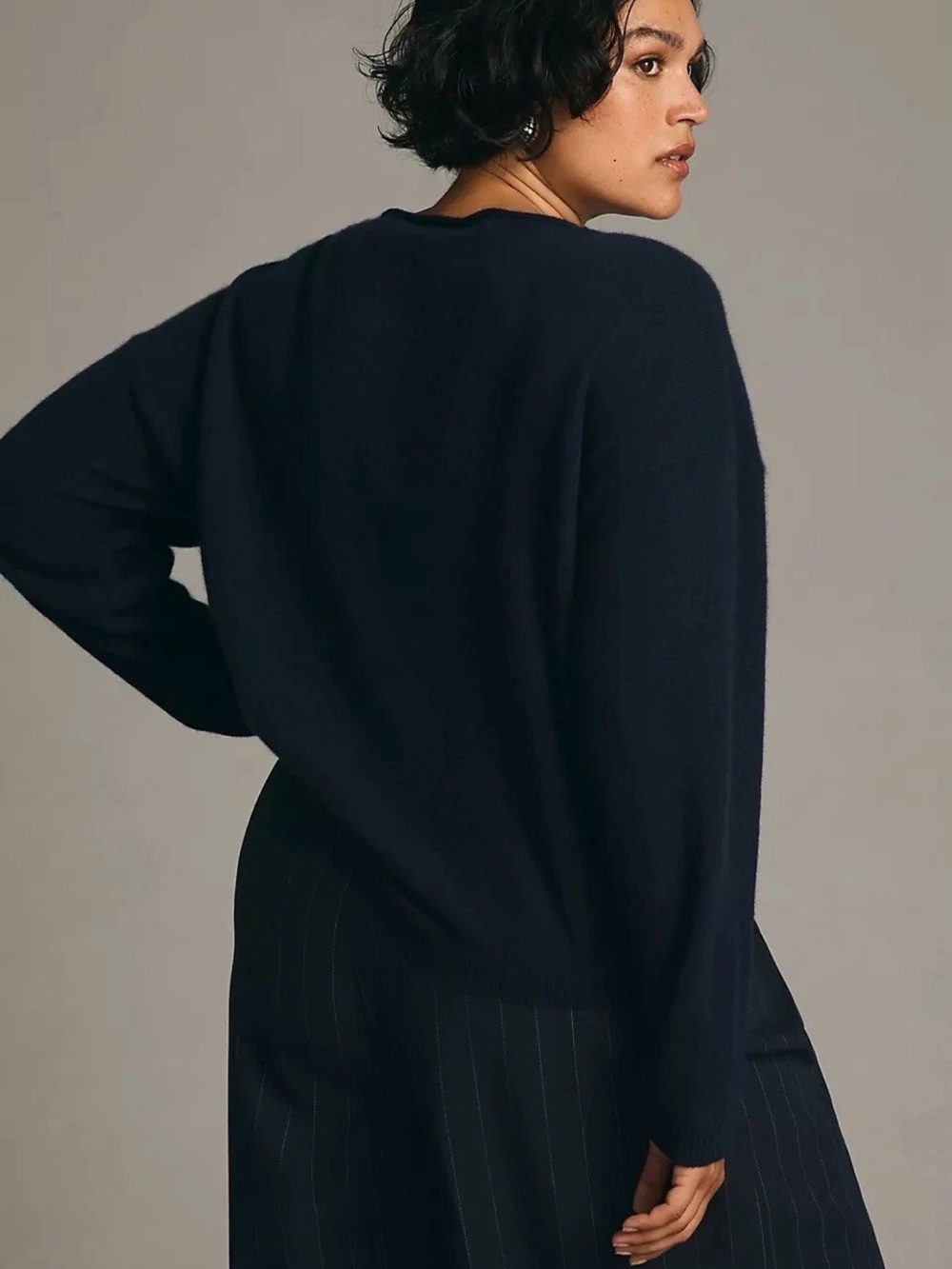 Anthropologie Cashmere
Intarsia Horse Sweater Maeve Western Navy Plus Sz XL NEW - Picture 6 of 12